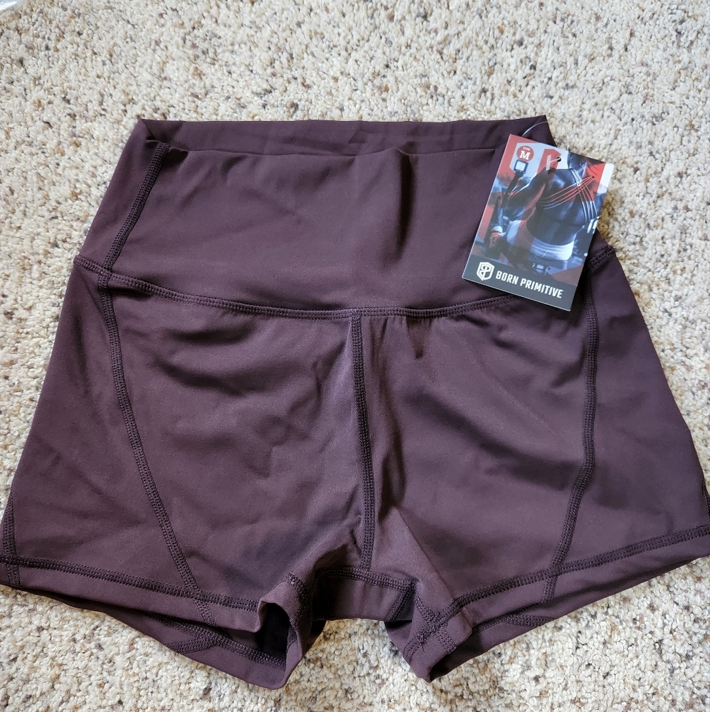 Born Primitive Go To Booty Shorts - Medium (Plum)